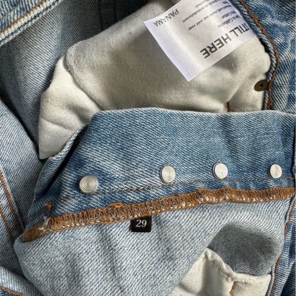 Denim Maxi Skirt / Still Here New York sz 29 - Picture 8 of 8